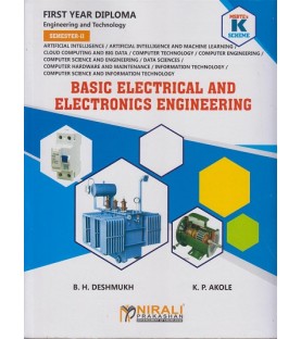 Basic Electrical and Electronics Engineering  K Scheme MSBTE Diploma First Year Sem 2 Nirali Publication